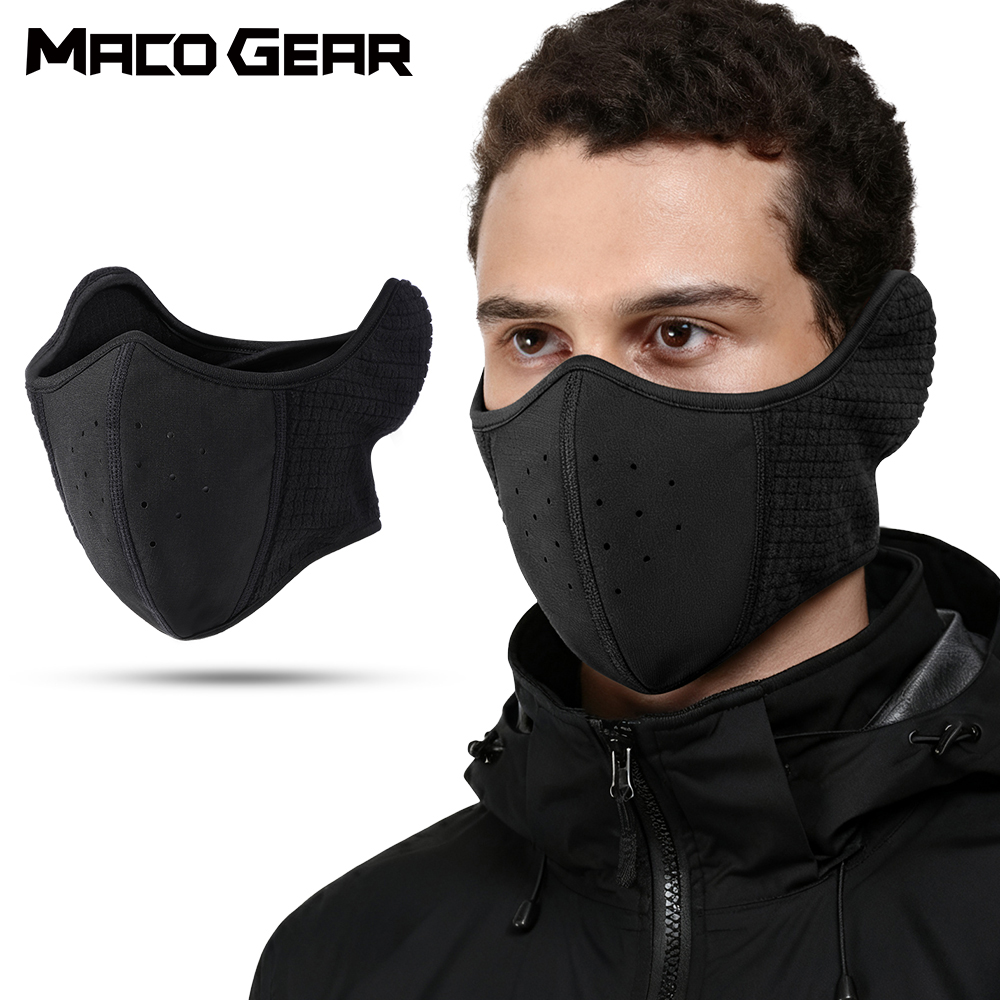 Motorcycle Gear Cycle - Winddichte Motorrad-Sturmhaube, warme halbe Gesichtsmaske, Radfahren,