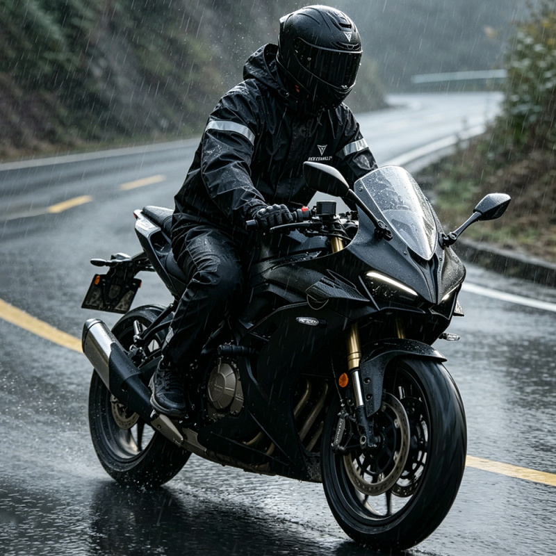 Motorcycle Gear Full Suit - Herren Ganzkörper-Motorrad-Regenanzug Wasserdichte Regenjacke und -hose