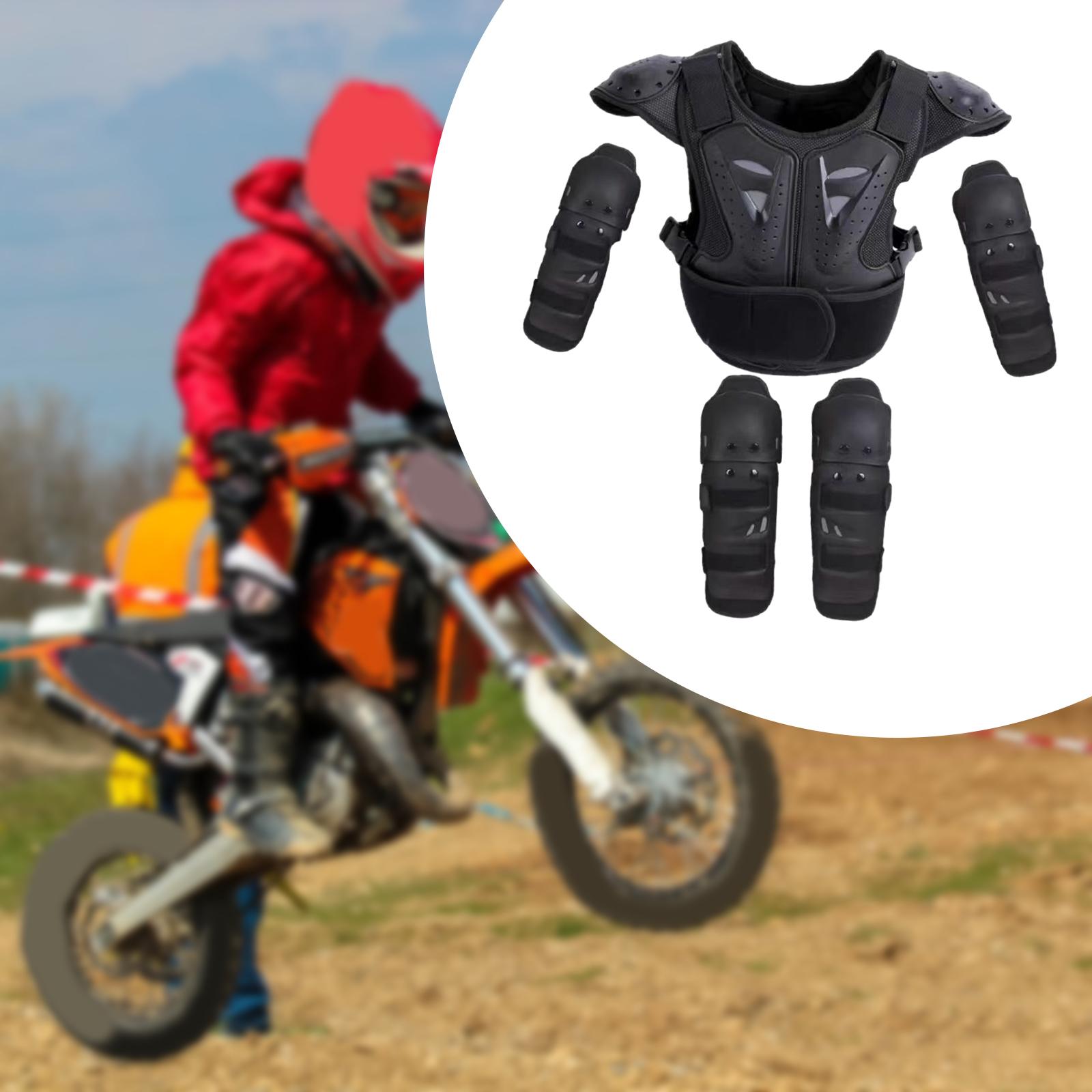 Motorcycle Gear Full Suit - Kinder-Motorrad-Schutzanzug Ganzkörper-Brust-Wirbelsäulen-Rückenpanzerung Kindersicherheitsausrüstung für Dirt Bike