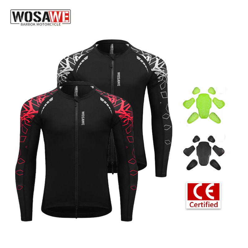 Motorcycle Gear For Summer - WOSAWE Herren Motorradjacke Sommer Atmungsaktives Unterhemd