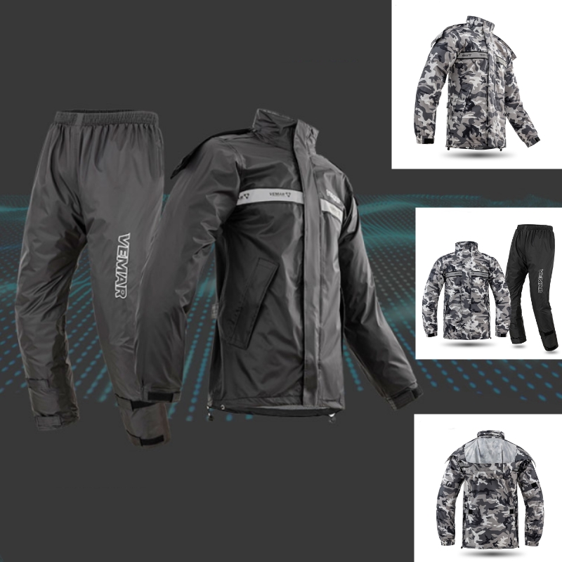 Motorcycle Gear Full Suit - VEMAR Herren Damen Delivery Rider Regenausrüstung