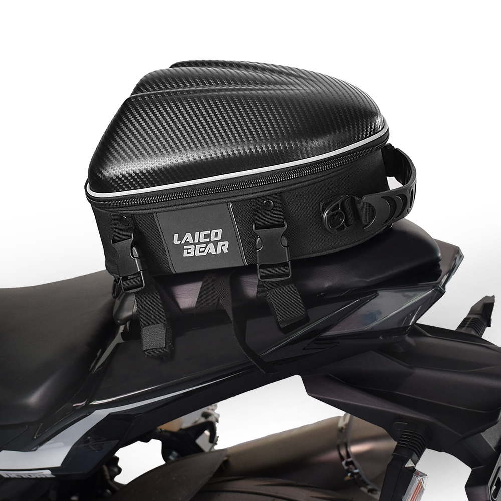 Motorcycle Gear Warehouse - Carbon Fiber Motorrad Tasche Wasserdichte Motorrad