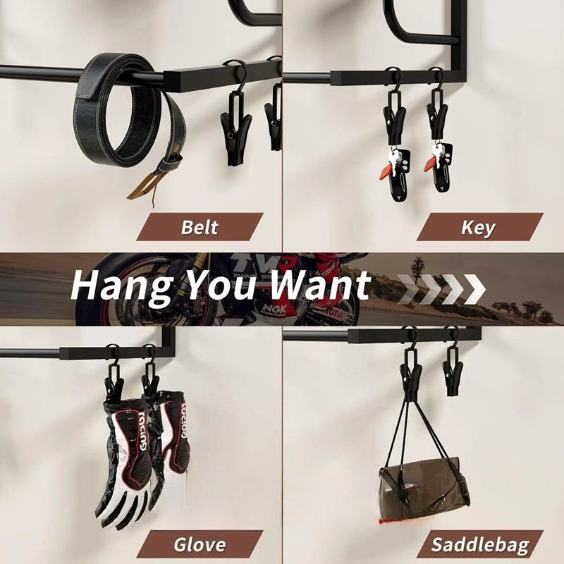 Wandmontierte Holz-Helmhalteru – Motorcycle Gear Display Rack Bewertung und Preis