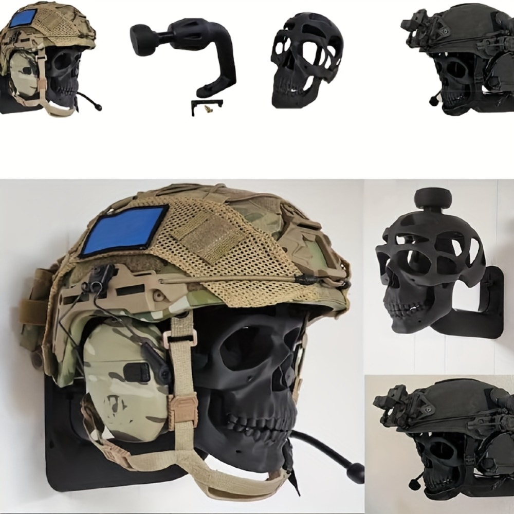 Langlebiger 3D-Totenkopf-Helmh – Motorcycle Gear Display Rack Bewertung und Preis