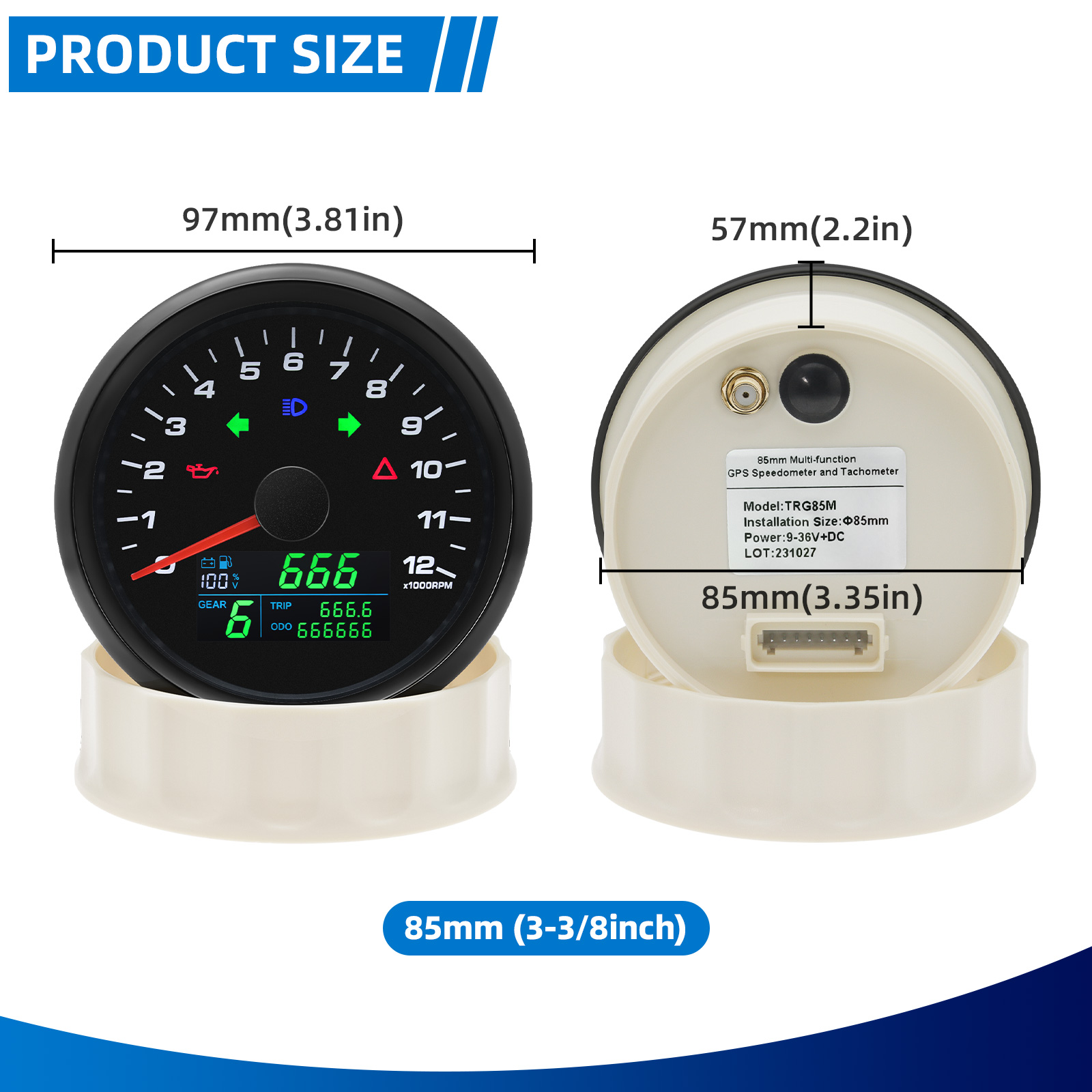 85 mm multifunktionales Messge – Motorcycle Gear Levels Bewertung und Preis