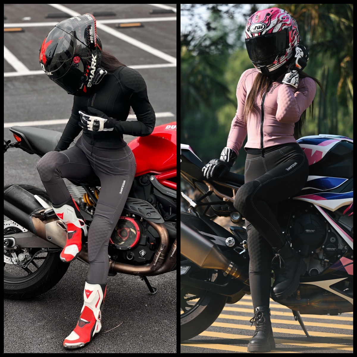 WOSAWE Damen Motorradjacke und – Motorcycle Gear Full Suit Bewertung und Preis