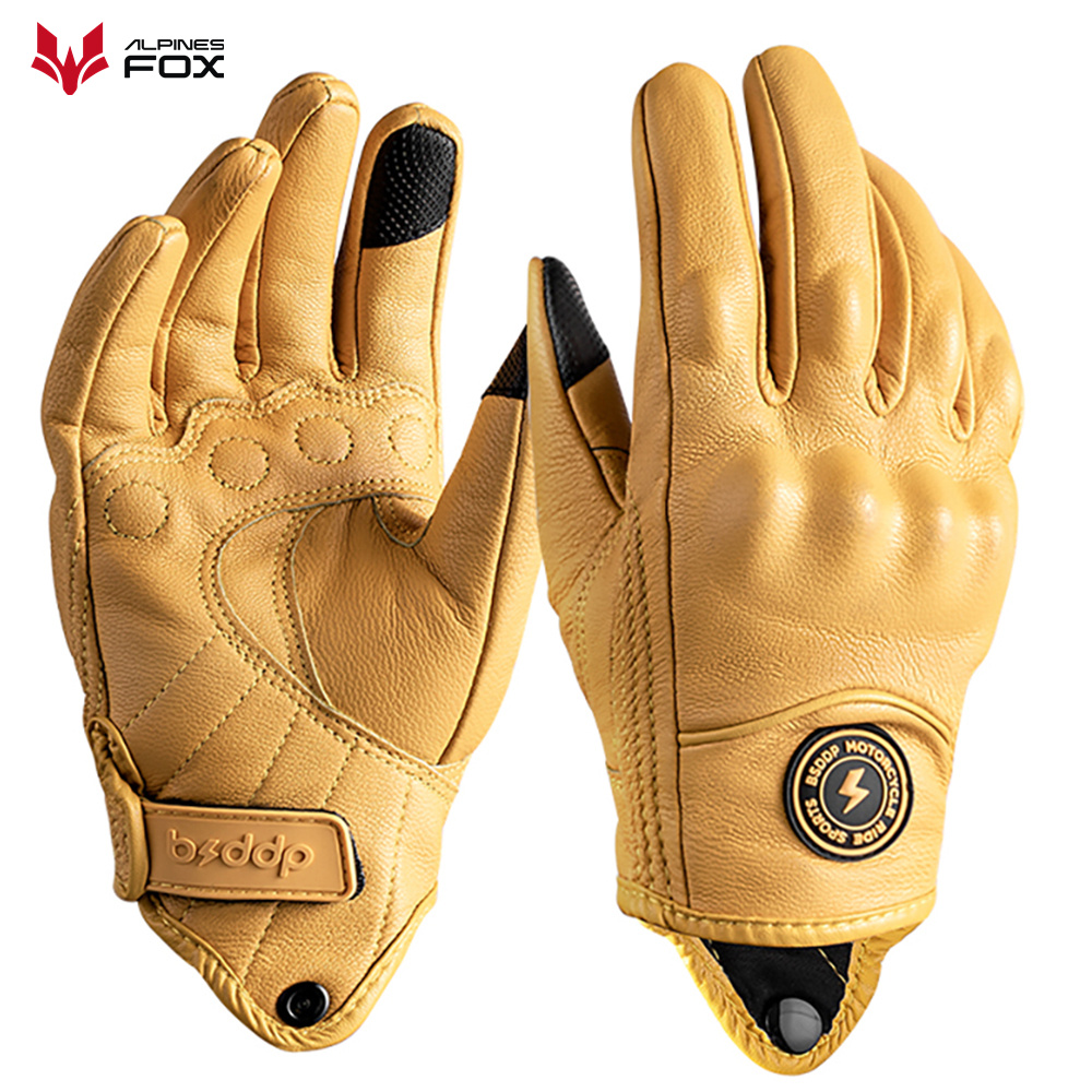 Retro Leder Motorrad Handschuh – Motorcycle Gear Fox Bewertung und Preis